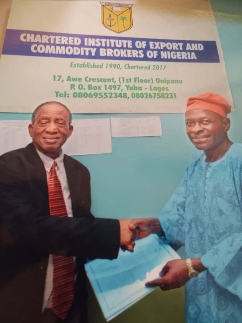 Handing over by Prof. Chibundu to Dr. Omotoso in 2019